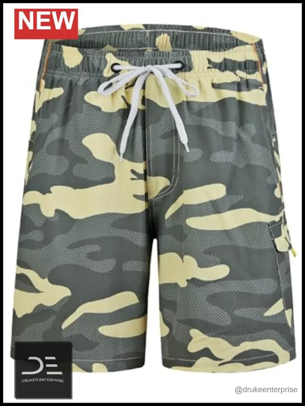 Men's Quick Dry Board Shorts with Mesh Lining Swim Trunks
